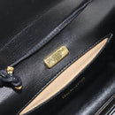 GIVENCHY Shoulder Bag Leather Black Gold Auth BA9827-16