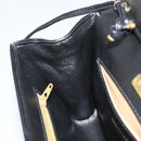 GIVENCHY Shoulder Bag Leather Black Gold Auth BA9827-19