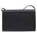 GIVENCHY Shoulder Bag Leather Black Gold Auth BA9827-3