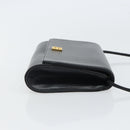 GIVENCHY Shoulder Bag Leather Black Gold Auth BA9827-4