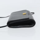 GIVENCHY Shoulder Bag Leather Black Gold Auth BA9827-5