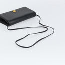 GIVENCHY Shoulder Bag Leather Black Gold Auth BA9827-7