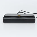 GIVENCHY Shoulder Bag Leather Black Gold Auth BA9827-9