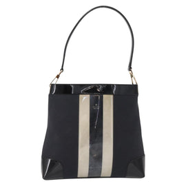 GUCCI Shoulder Bag Canvas Black Gold 001 4231 Auth BA9828 - 0