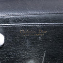 Christian Dior Shoulder Bag Leather Black Gold Auth BA9830-10