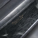 Christian Dior Shoulder Bag Leather Black Gold Auth BA9830-19