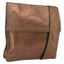 CHANEL Shoulder Bag Leather Brown CC Auth BA9834-1