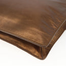 CHANEL Shoulder Bag Leather Brown CC Auth BA9834-15