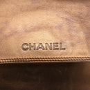 CHANEL Shoulder Bag Leather Brown CC Auth BA9834-17