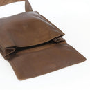 CHANEL Shoulder Bag Leather Brown CC Auth BA9834-10