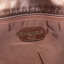 CHANEL Shoulder Bag Leather Brown CC Auth BA9834-18
