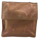 CHANEL Shoulder Bag Leather Brown CC Auth BA9834-13