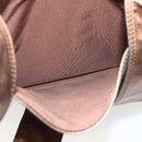 CHANEL Shoulder Bag Leather Brown CC Auth BA9834-23