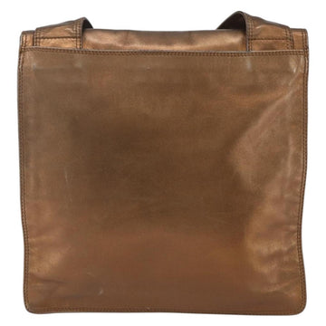 CHANEL Shoulder Bag Leather Brown CC Auth BA9834 - 0