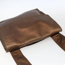 CHANEL Shoulder Bag Leather Brown CC Auth BA9834-6
