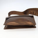 CHANEL Shoulder Bag Leather Brown CC Auth BA9834-5