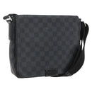 LOUIS VUITTON Damier Graphite District PM Shoulder Bag N41260 LV Auth BA9843-1