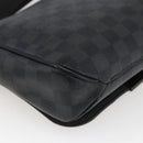 LOUIS VUITTON Damier Graphite District PM Shoulder Bag N41260 LV Auth BA9843-13