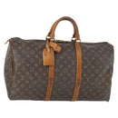 LOUIS VUITTON Monogram Keepall 50 Boston Bag M41426 LV Auth BA9844-1