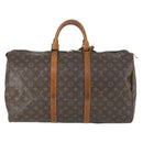 LOUIS VUITTON Monogram Keepall 50 Boston Bag M41426 LV Auth BA9844-2