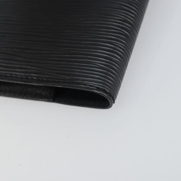 LOUIS VUITTON Epi Agenda PM Day Planner Cover Black R20092 LV Auth BA9851