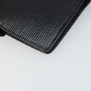 LOUIS VUITTON Epi Agenda PM Day Planner Cover Black R20092 LV Auth BA9851-11
