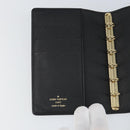 LOUIS VUITTON Epi Agenda PM Day Planner Cover Black R20092 LV Auth BA9851-15