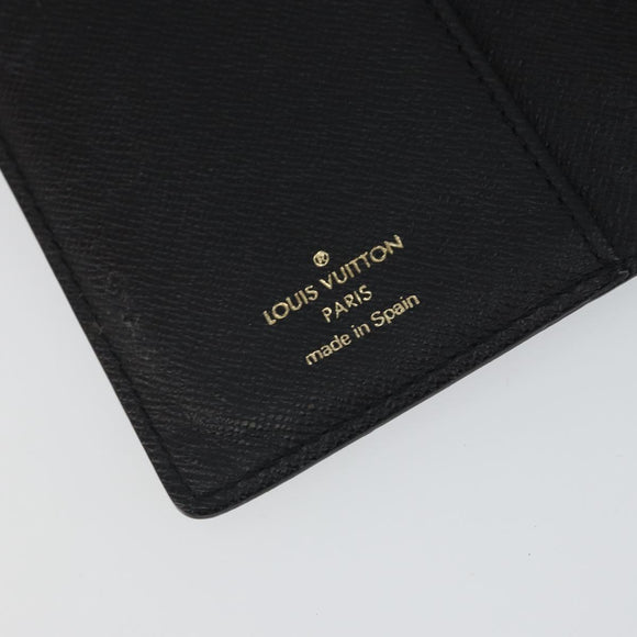 LOUIS VUITTON Epi Agenda PM Day Planner Cover Black R20092 LV Auth BA9851