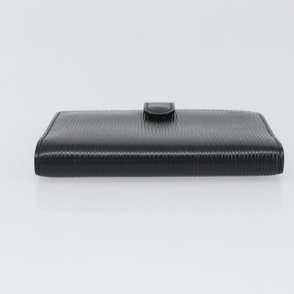 LOUIS VUITTON Epi Agenda PM Day Planner Cover Black R20092 LV Auth BA9851