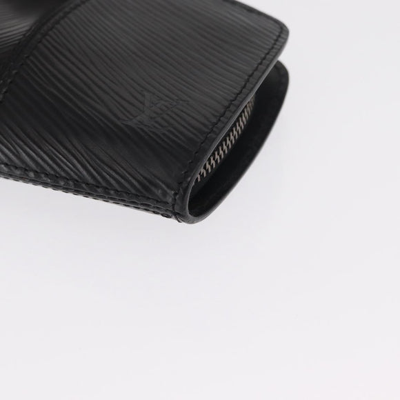 LOUIS VUITTON Epi Porte Monnaie Z Coin Purse Black M63682 LV Auth BA9852