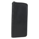 LOUIS VUITTON Monogram Shadow Zippy Wallet Vertical Black M62902 LV Auth BA9856-1