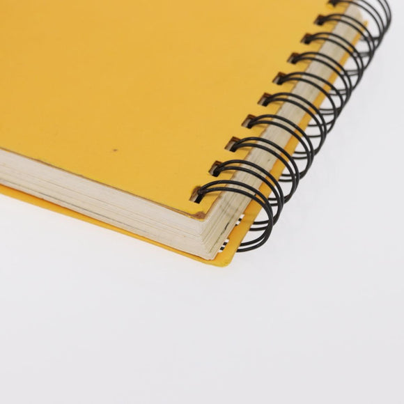 LOUIS VUITTON Travel Notebook Planner Canvas Yellow LV Auth BA9858