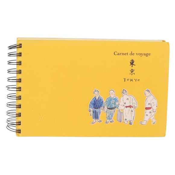 LOUIS VUITTON Travel Notebook Planner Canvas Yellow LV Auth BA9858
