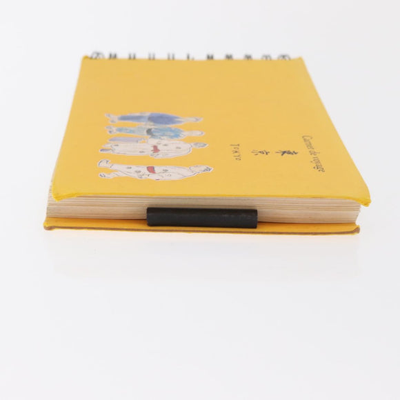 LOUIS VUITTON Travel Notebook Planner Canvas Yellow LV Auth BA9858