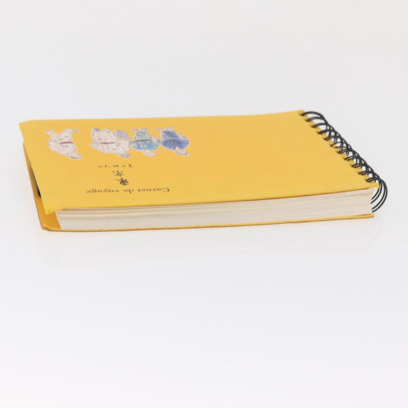 LOUIS VUITTON Travel Notebook Planner Canvas Yellow LV Auth BA9858
