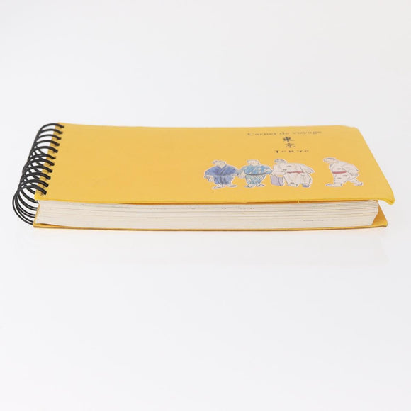 LOUIS VUITTON Travel Notebook Planner Canvas Yellow LV Auth BA9858
