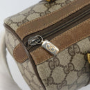 GUCCI GG Supreme Web Sherry Line Boston Bag PVC Beige Gold 40 02 006 Auth BA9859-10