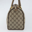 GUCCI GG Supreme Web Sherry Line Boston Bag PVC Beige Gold 40 02 006 Auth BA9859-3