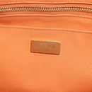 PRADA Kanapa MM Hand Bag Canvas Orange Gold Auth BA9860-18
