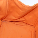 PRADA Kanapa MM Hand Bag Canvas Orange Gold Auth BA9860-20