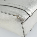 BALENCIAGA Everyday Tote XXS Shoulder Bag Leather 2way Silver 55185 Auth BA9862-16