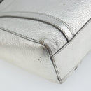 BALENCIAGA Everyday Tote XXS Shoulder Bag Leather 2way Silver 55185 Auth BA9862-18