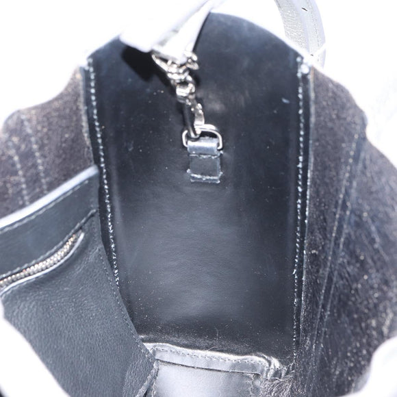 BALENCIAGA Everyday Tote XXS Shoulder Bag Leather 2way Silver 55185 Auth BA9862