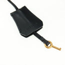 Gianni Versace Ketten-Umhängetasche Leder Schwarz Gold Auth BA9863V-18