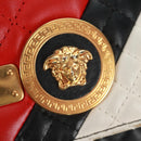 Gianni Versace Ketten-Umhängetasche Leder Schwarz Gold Auth BA9863V-19