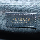 Gianni Versace Ketten-Umhängetasche Leder Schwarz Gold Auth BA9863V-12
