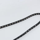 VALENTINO Hand Bag Leather 2way Black Gold Auth BA9864-15