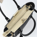 VALENTINO Hand Bag Leather 2way Black Gold Auth BA9864-21
