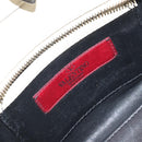 VALENTINO Hand Bag Leather 2way Black Gold Auth BA9864-23