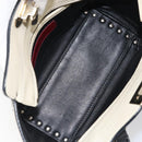 VALENTINO Hand Bag Leather 2way Black Gold Auth BA9864-11